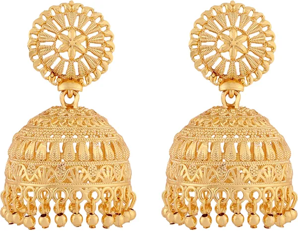 Gold_Elegant_Jhumki_Earring_For_Women