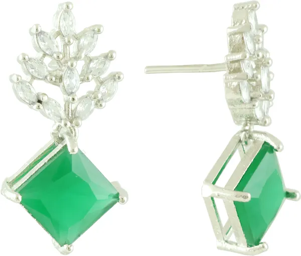 Green_Elegant_Stud_Earring_For_Women