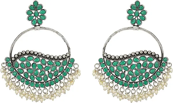 Multicolor_Alloy_Hoop_Earring_For_Women