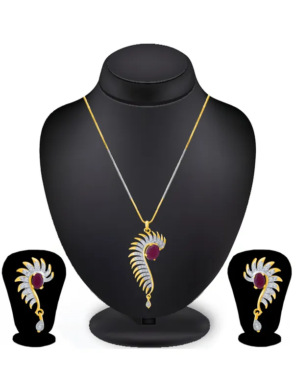 Multicolor_Elegant_Earring_&_Pendant_Set_For_Women