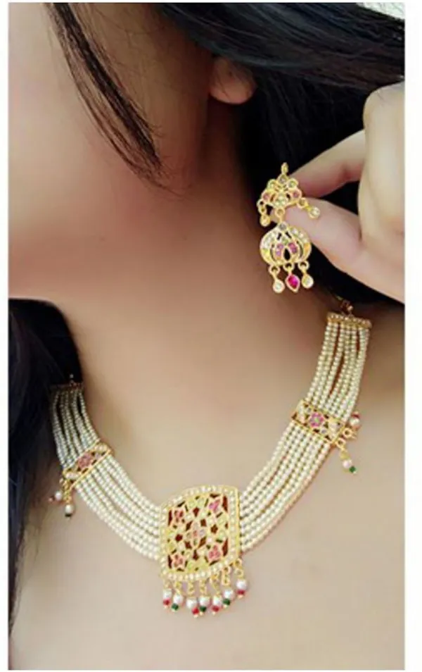 Multicolor_Elegant_Earring_&_Necklace_Set_For_Women