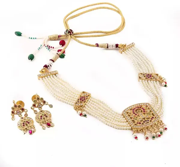 Multicolor_Elegant_Earring_&_Necklace_Set_For_Women