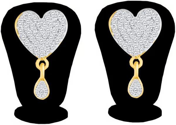 Silver_&_Gold_Elegant_Earring_&_Necklace_Set_For_Women
