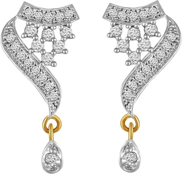 Black_&_White_Elegant_Mangalsutra_&_Earring_Set_For_Women