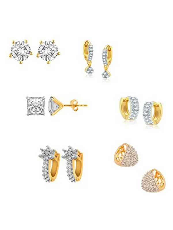 White_Elegant_Earring_Set_For_Women
