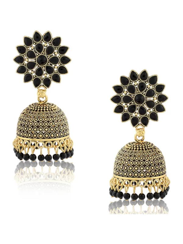 Black_Elegant_Jhumki_Earring_For_Women