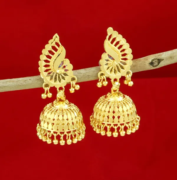 Gold_Elegant_Mangalsutra,_Ring_&_Earring_Set_For_Women