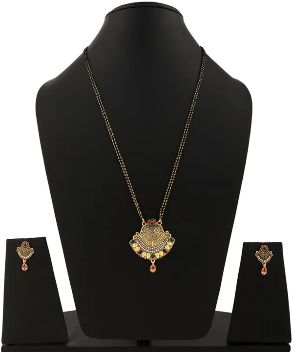 Black&Gold_Alloy_Mangalsutra_&_Earring_Set_For_Women