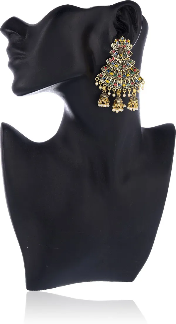 Multicolor_Elegant_Jhumki_Earring_For_Women