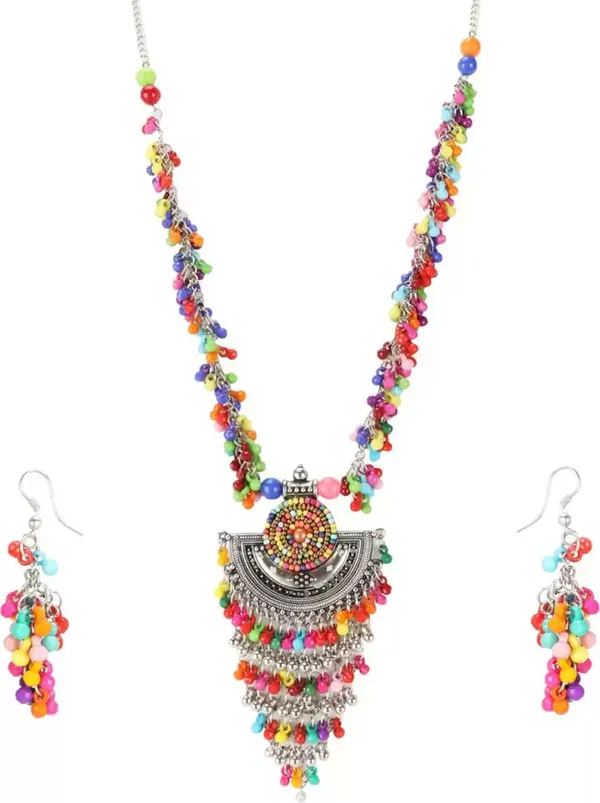 Multicolor_Elegant_Earring_&_Necklace_Set_For_Women