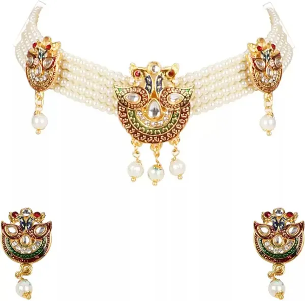 Multicolor_Elegant_Necklace,_Earring_&_Ring_Set_For_Women