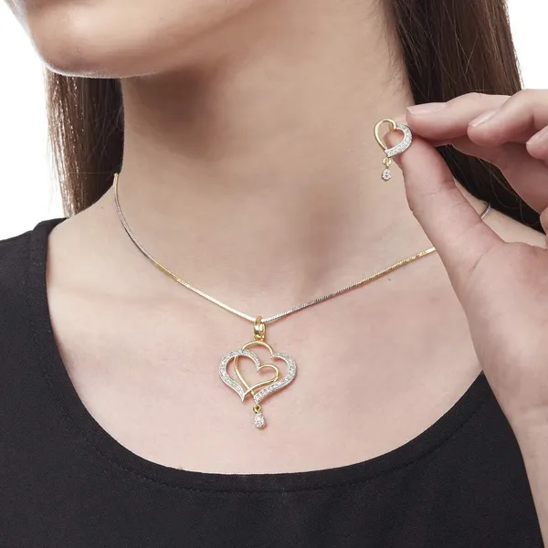 White_Elegant_Mangalsutra_&_Earring_Set_For_Women