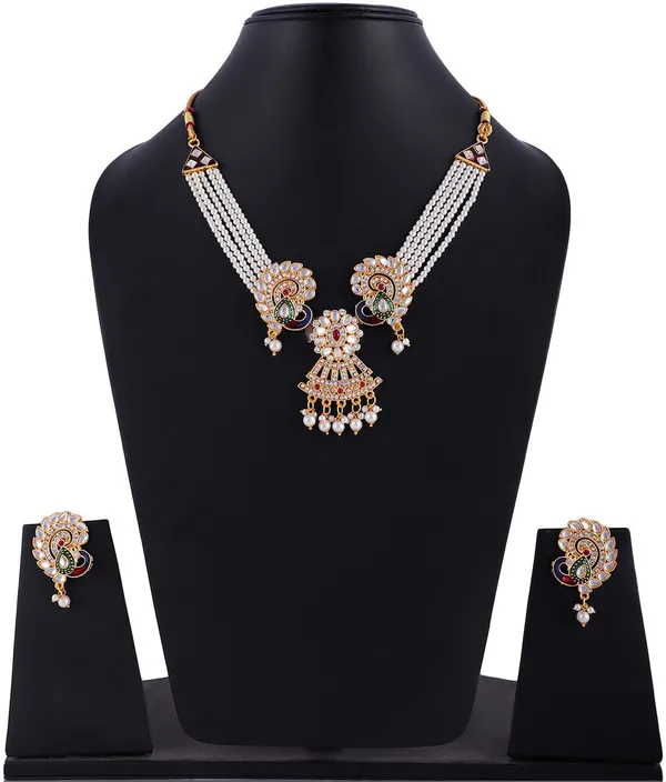 Multicolor_Elegant_Earring_&_Necklace_Set_For_Women