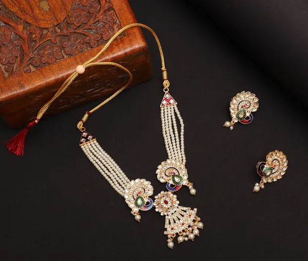 Multicolor_Elegant_Earring_&_Necklace_Set_For_Women