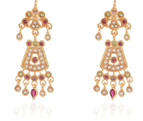 Multicolor_Elegant_Earring_&_Necklace_Set_For_Women