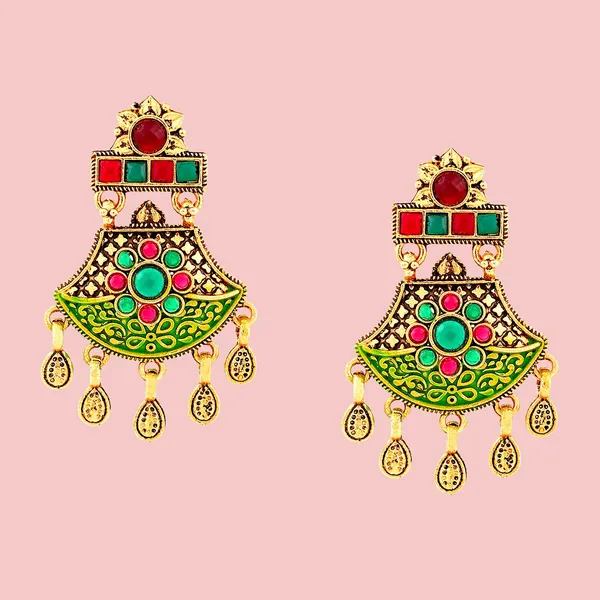 Green_Elegant_Mangalsutra_&_Earring_Set_For_Women
