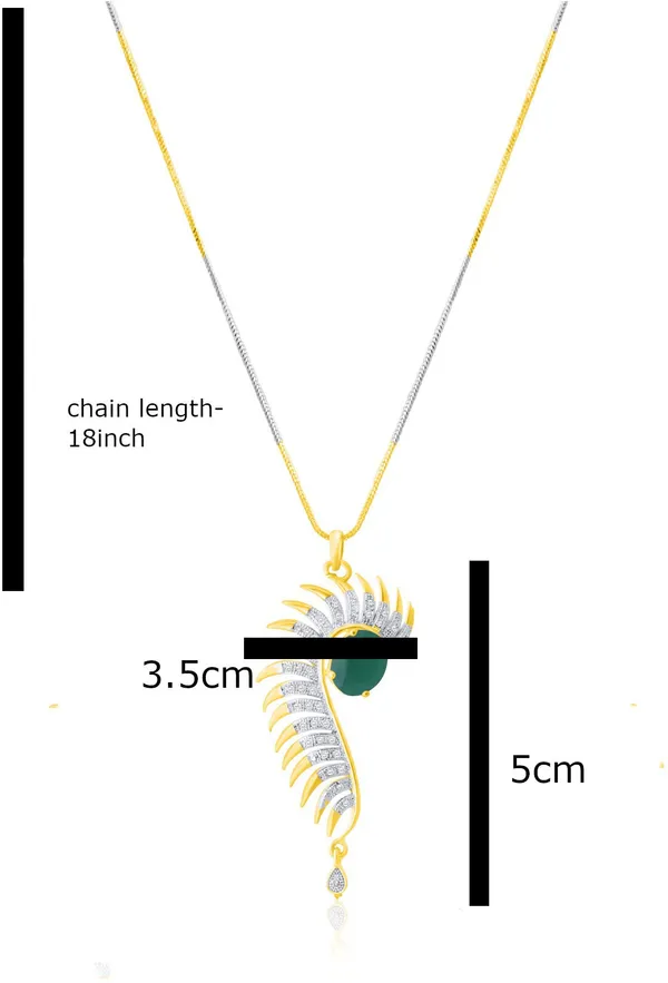 Green_Elegant_Earring_&_Pendant_Set_For_Women