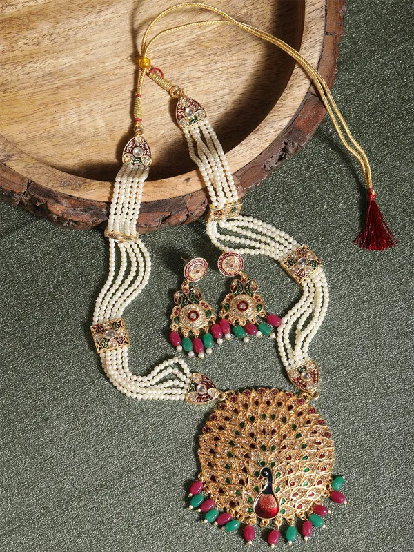 Multicolor_Elegant_Earring_&_Necklace_Set_For_Women