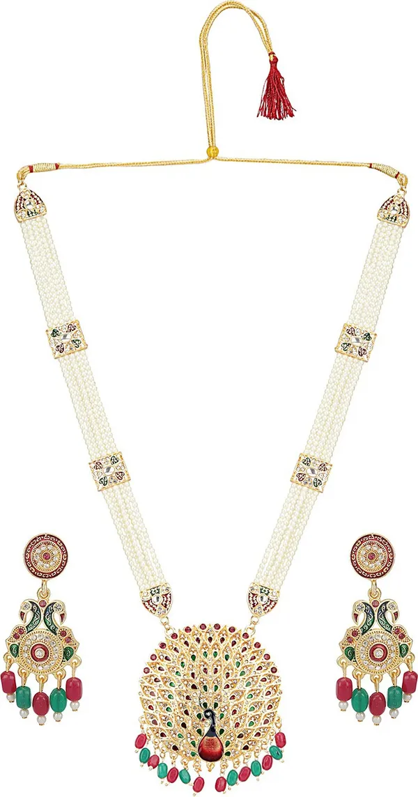 Multicolor_Elegant_Earring_&_Necklace_Set_For_Women