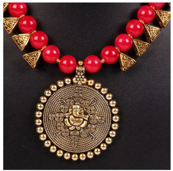 Red_&_Copper_Elegant_Earring_&_Necklace_Set_For_Women