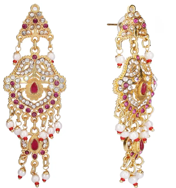 Multicolor_Elegant_Earring_&_Necklace_Set_For_Women