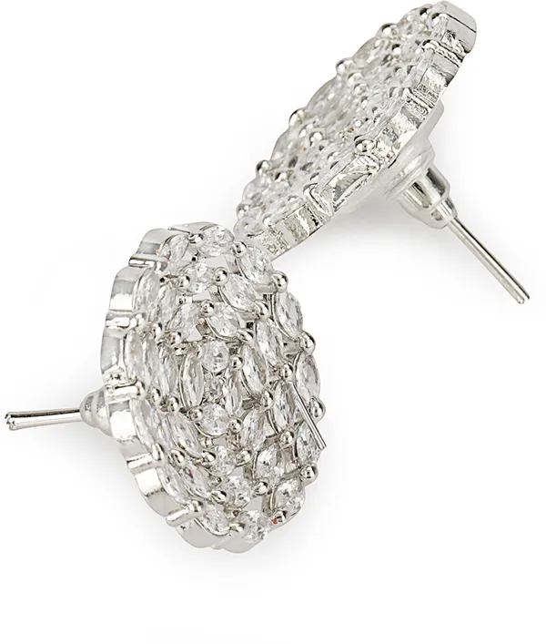 White_Elegant_Earring_Set_For_Women