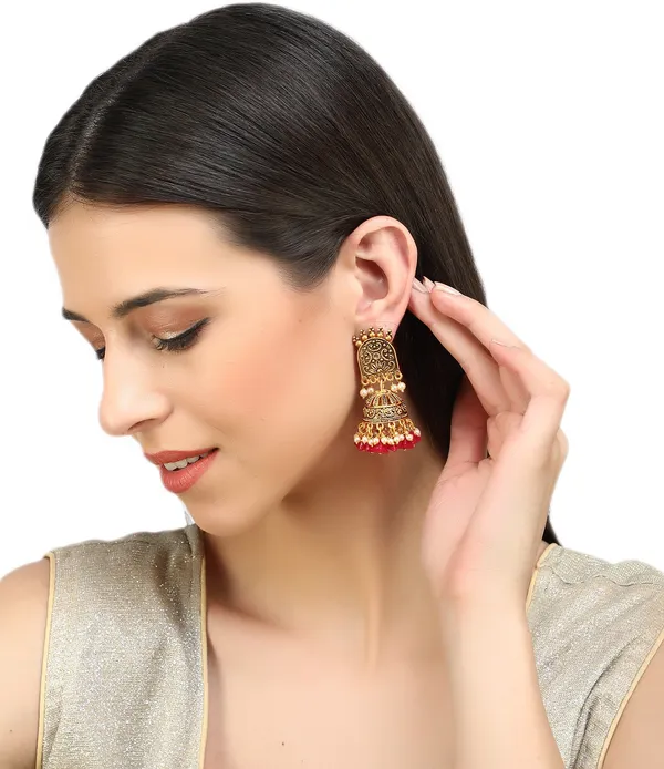 Multicolor_Metal_Jhumki_Earring_For_Women