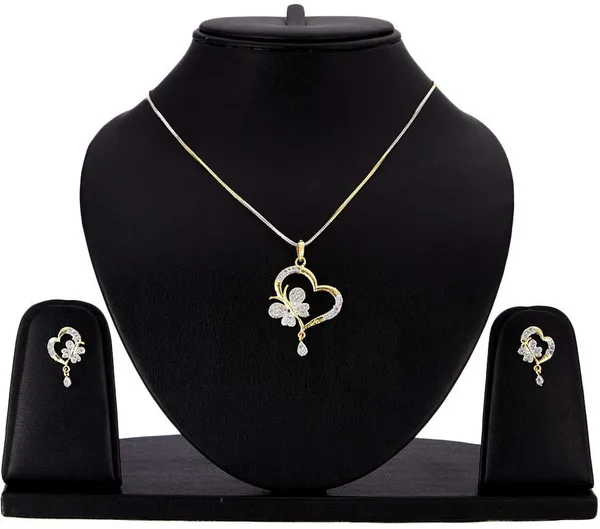 White_&_Gold_Elegant_Earring_&_Necklace_Set_For_Women_(_Pack_of_3_)