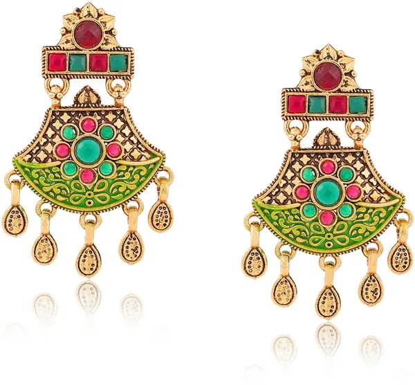 Multicolor_Elegant_Mangalsutra_&_Earring_Set_For_Women