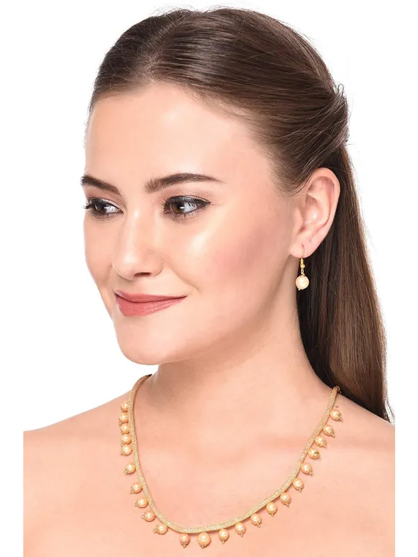 Gold_Elegant_Earring_&_Necklace_Set_For_Women
