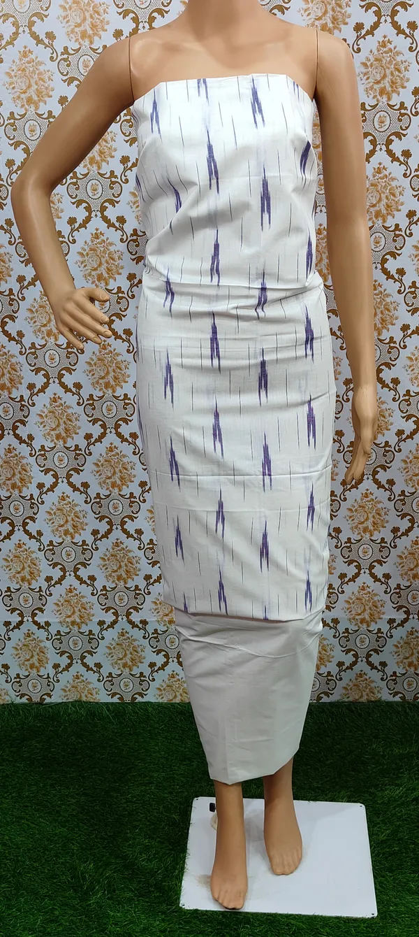 White_Hand_Woven_Unstitched_Cotton_Linen_Dress_Material_(Top,_Bottom_&_Dupatta)_For_Women
