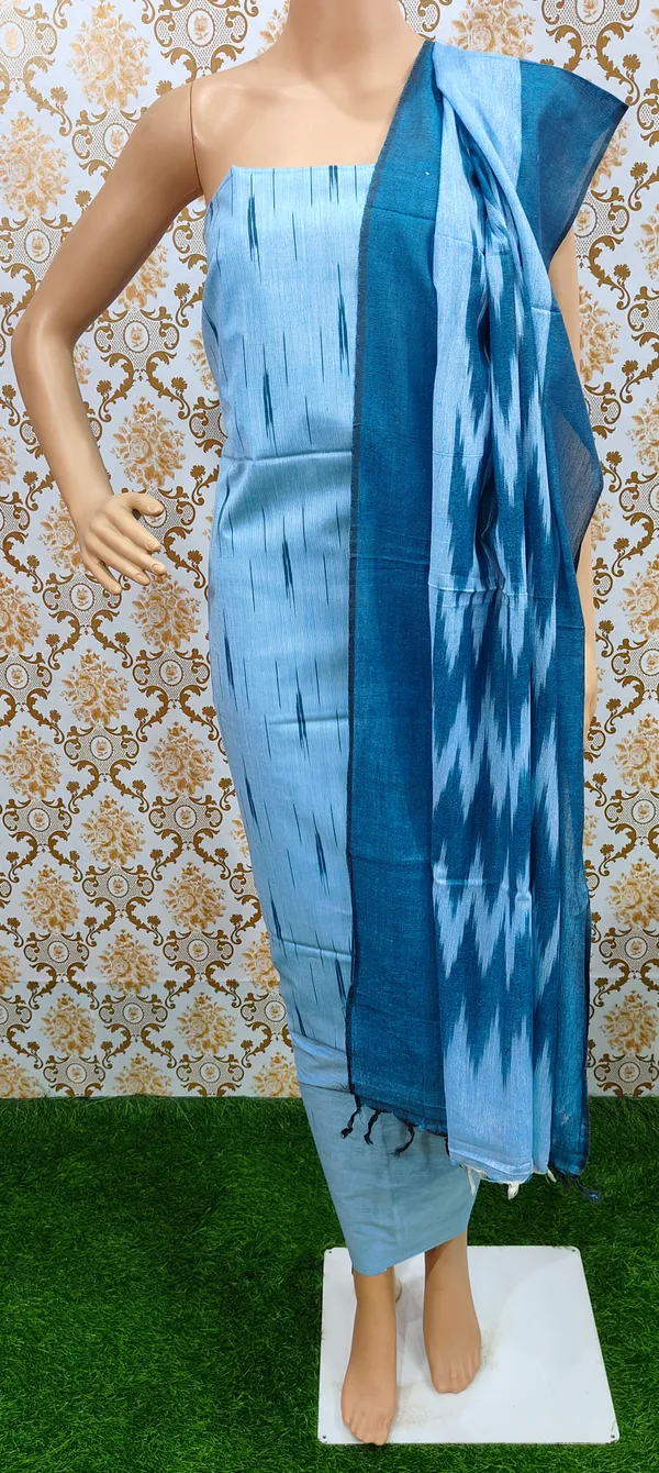 Firoza_Hand_Woven_Unstitched_Cotton_Linen_Dress_Material_(Top,_Bottom_&_Dupatta)_For_Women