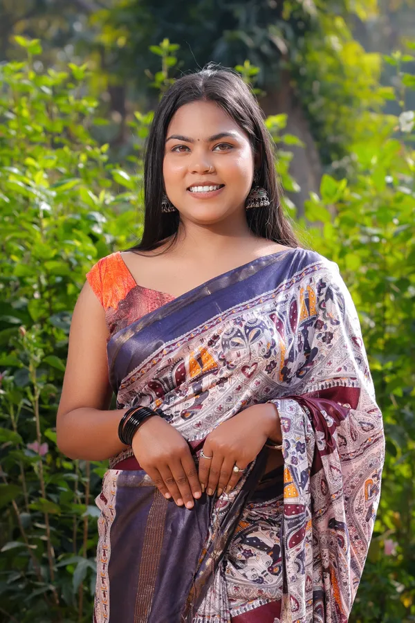 Multicolor_Madhubani_Hand_Printed_Cotton_Silk_Saree_With_Running_Blouse_For_Women