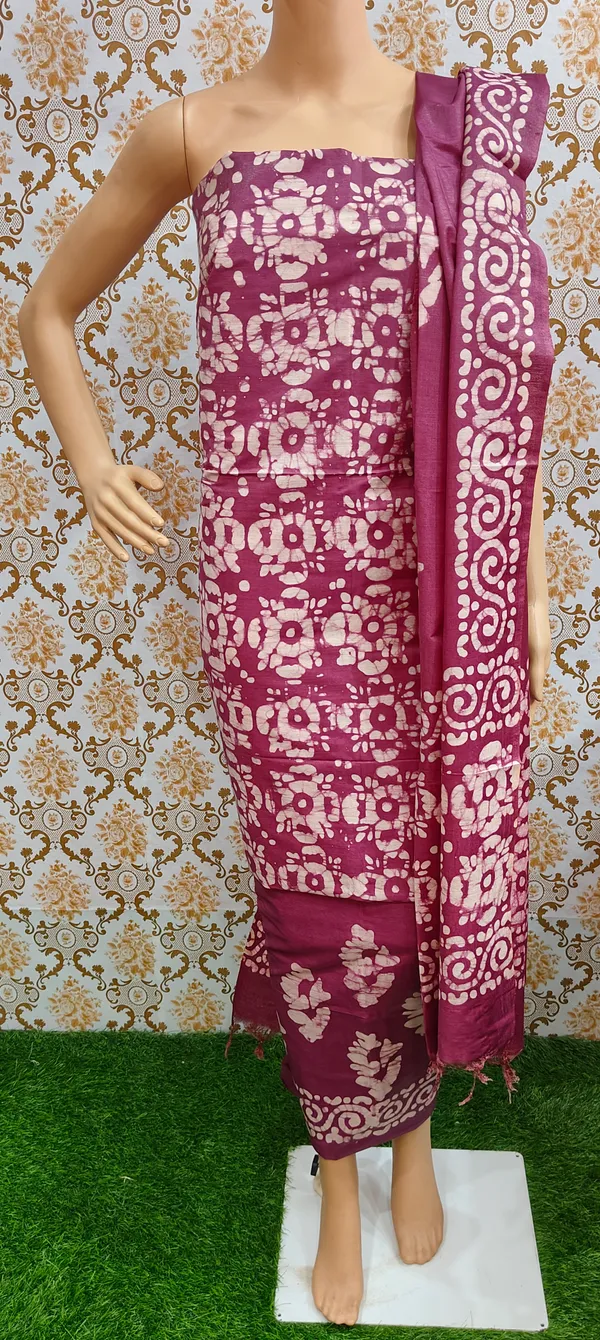 Magenta_Cotton_Silk_Unstitched_Batik_Dress_Material_(Top,_Bottom_&_Dupatta)_For_Women