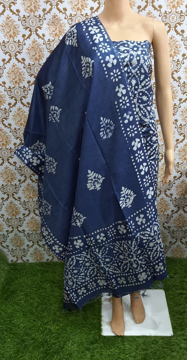 Blue_Cotton_Silk_Unstitched_Batik_Dress_Material_(Top,_Bottom_&_Dupatta)_For_Women