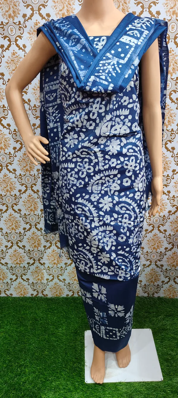 Blue_Cotton_Silk_Unstitched_Batik_Dress_Material_(Top,_Bottom_&_Dupatta)_For_Women