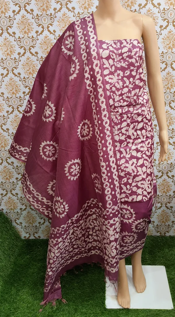 Magenta_Cotton_Silk_Unstitched_Batik_Dress_Material_(Top,_Bottom_&_Dupatta)_For_Women