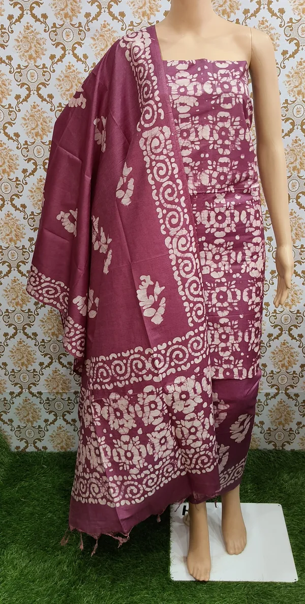 Magenta_Cotton_Silk_Unstitched_Batik_Dress_Material_(Top,_Bottom_&_Dupatta)_For_Women