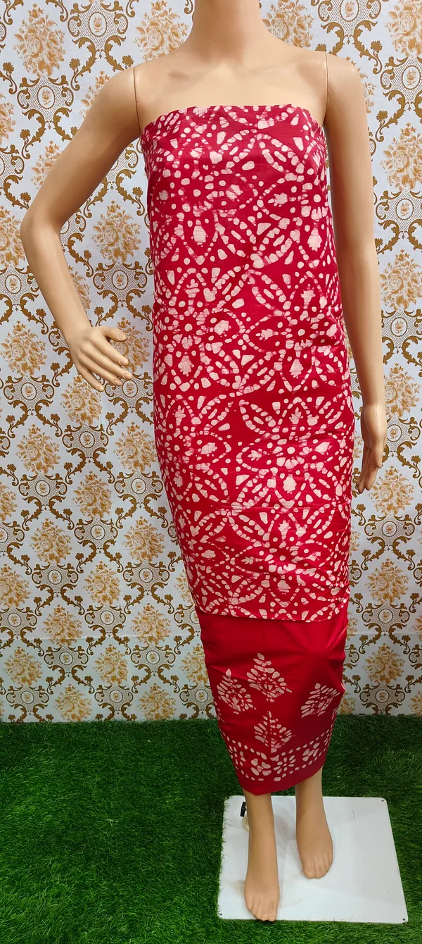Red_Cotton_Silk_Unstitched_Batik_Dress_Material_(Top,_Bottom_&_Dupatta)_For_Women