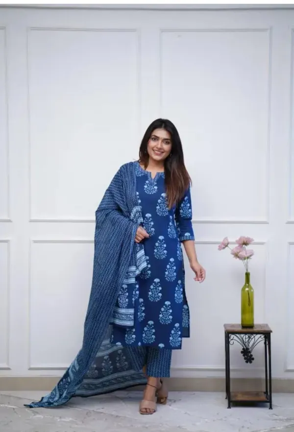 Anarkali_Kurta_Set_With_Angrakha_Style_For_Women(Blue)