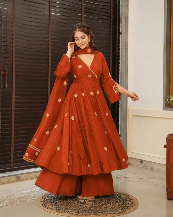 Women’s_Rust_Embroidered_Anarkali_Kurta_Set_with_Palazzo_&_Dupatta_|_Rayon/Traditional_Ethnic_Wear_|_Festive_&_Party_Wear.