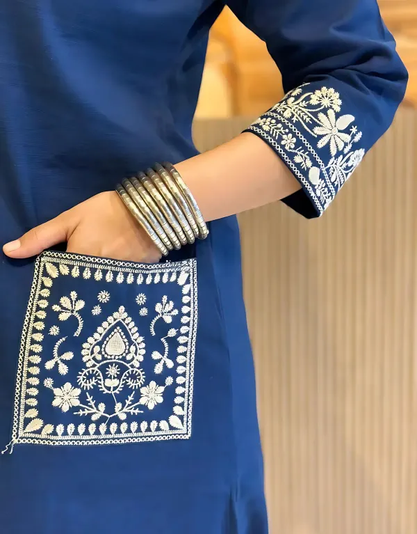 Dark_Blue_Embroidered_Co-Ord_Set_For_Women's_&_Girls