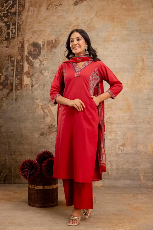 Embroidered_Cotton_Suit_Set_With_Palazzo_&_Printed_Dupatta_Set