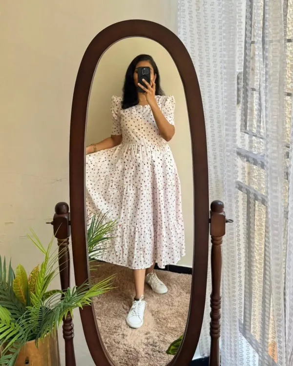 INDIGO_CHARM_WHITE_COTTON_MIDI_KURTI_SHIFLI_DETAILS_WESTERN_DRESS_FOR_WOMEN'S