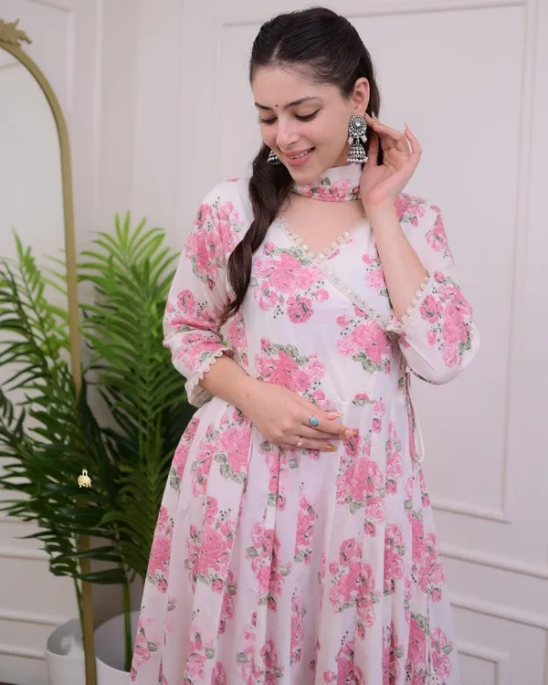 IVORY_PINK__FLORAL_MUL_COTTON_ANARKALI__FOR_WOMEN'S
