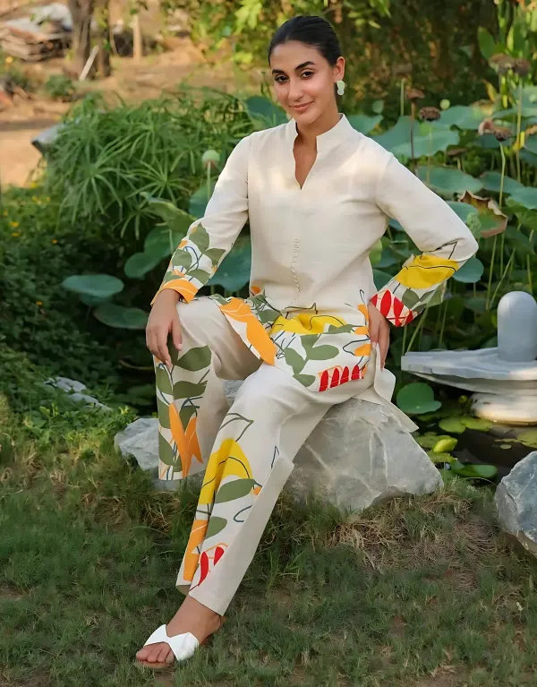 Off_White_Pure_Cotton_Versatile_Design_Coord_Set_For_Women's_&_Girls