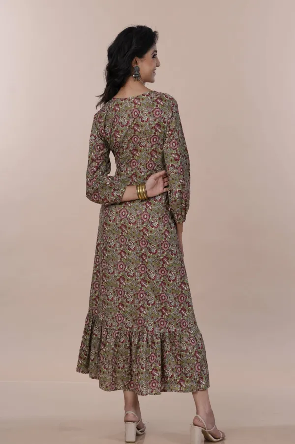 Premium_Floral_Printed_A-Line_Dress_with_Front_Slit_For_Women's