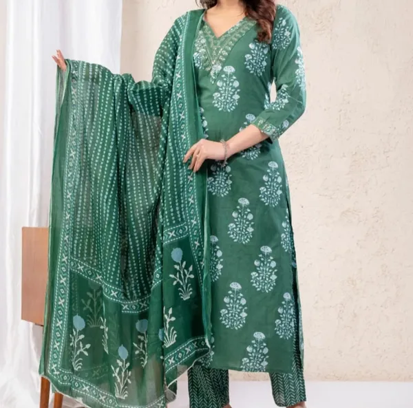 Women_Floral_Printed_Pleated_Sequinned_Pure_Cotton_Kurta_with_Sharara_&_Dupatta_Set