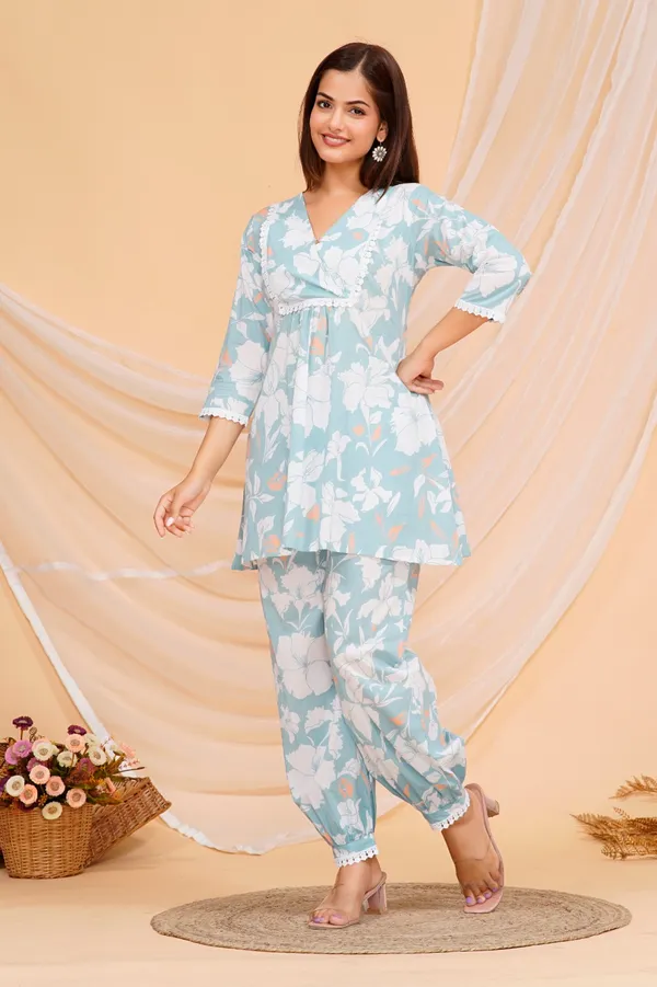 Women_Floral_Printed_Pure_Cotton_Kurta_Pant_Set