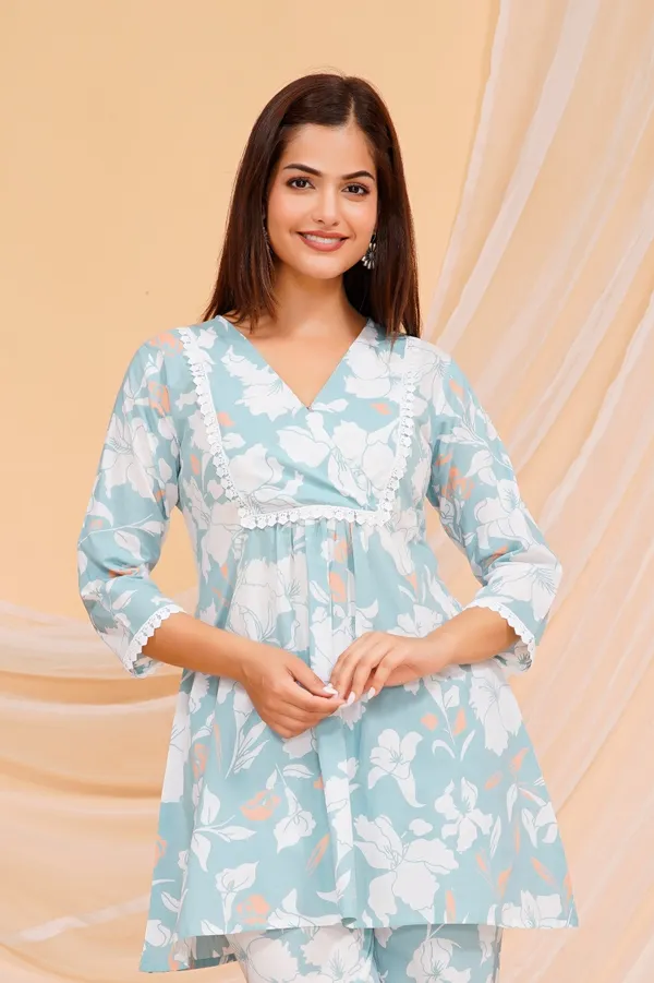 Women_Floral_Printed_Pure_Cotton_Kurta_Pant_Set